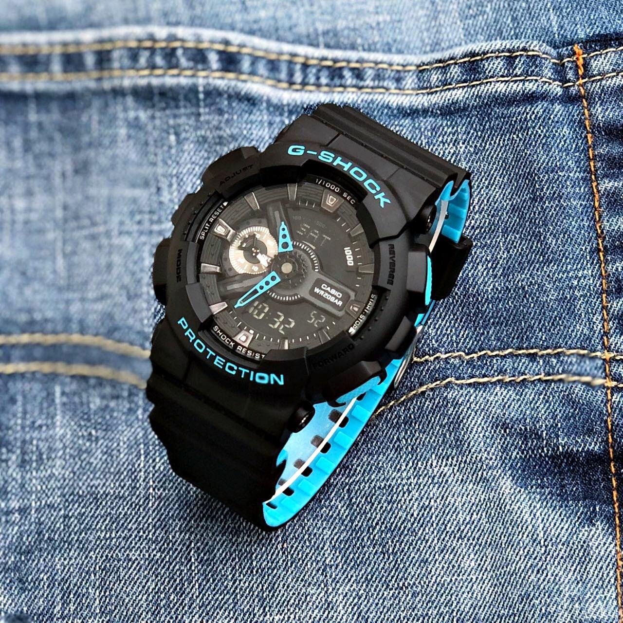 G shock ga outlet 110 blue